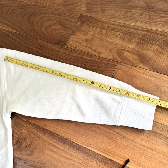 Zara Ultra Soft Cropped Hoodie S White - Picture 9 of 12